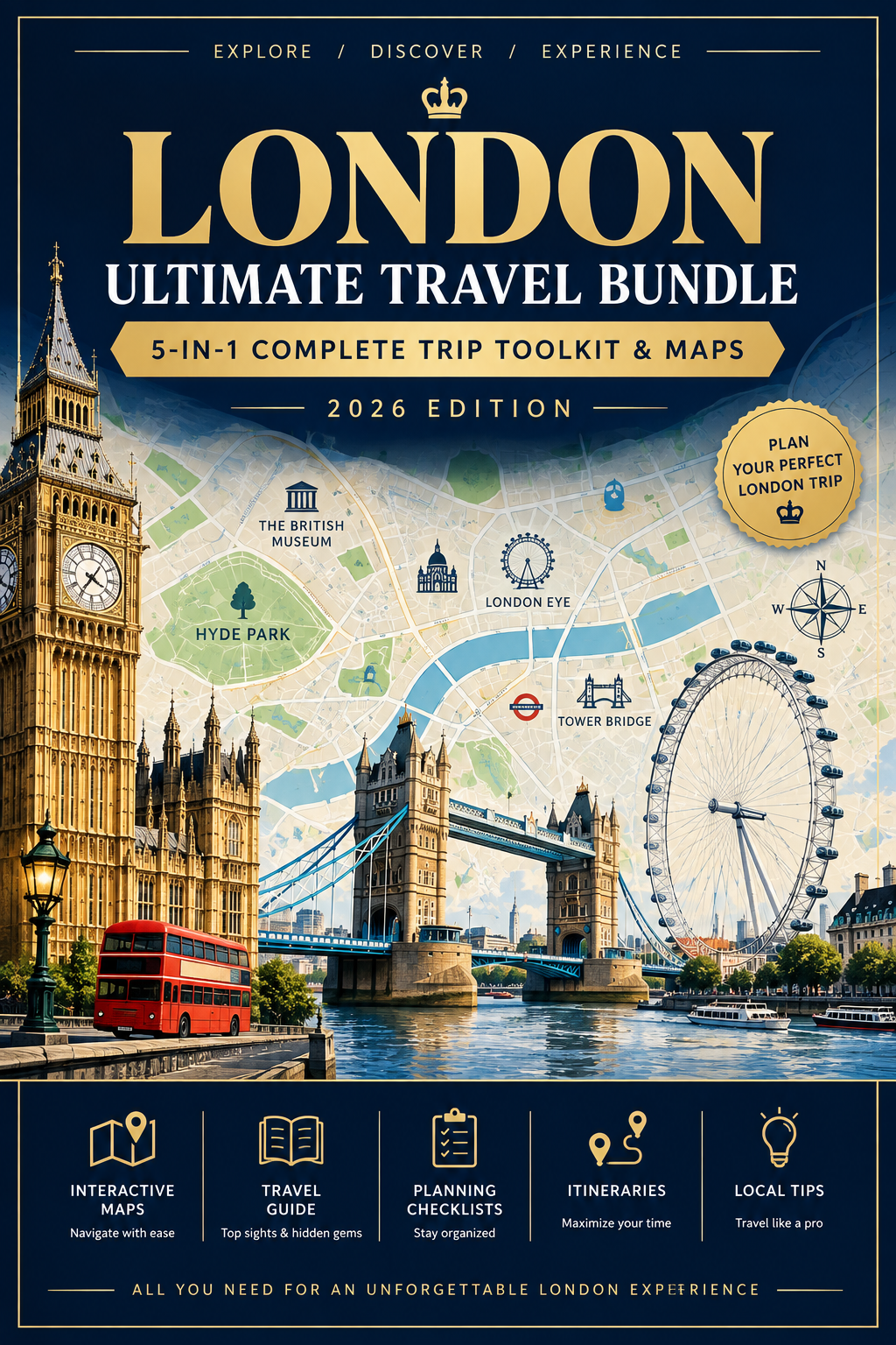 London Budget Travel Bundle: 5 Digital Guides & Tools (2026)