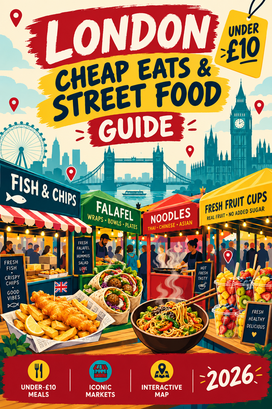 London Cheap Eats & Street Food Guide: Markets, Food Walks & Budget Planner (2026 PDF)