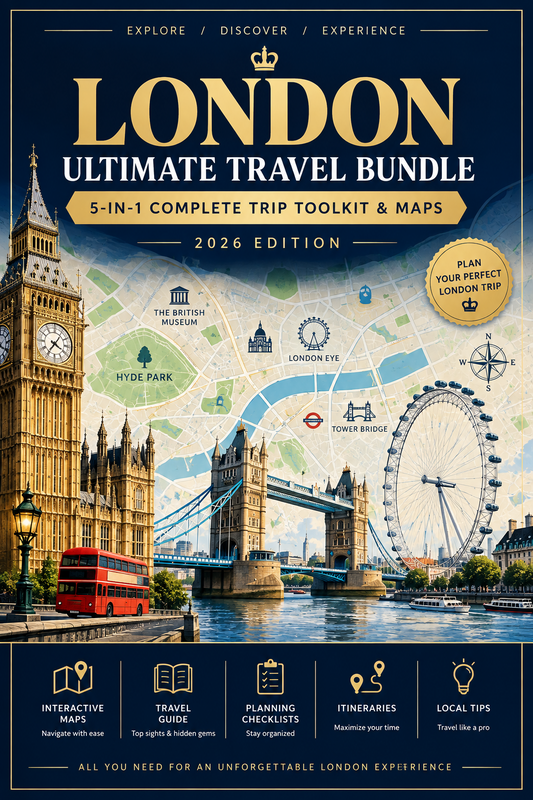 London Budget Travel Bundle: 5 Digital Guides & Tools (2026)